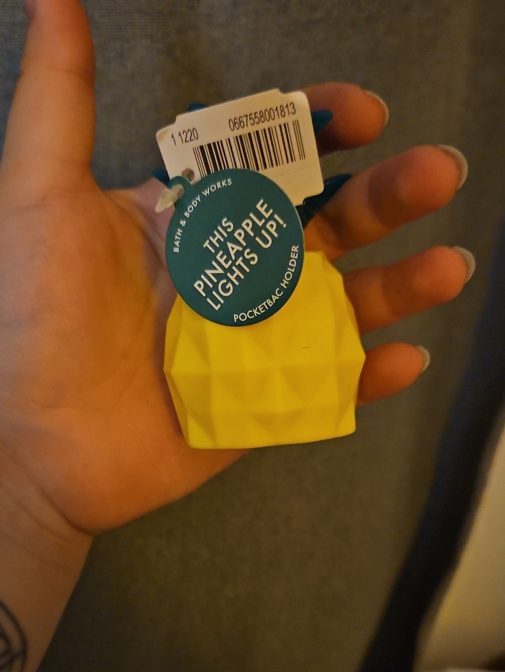 Bath & Body Works Yellow Pineapple PocketBac Holder